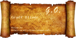 Graff Olivér névjegykártya
